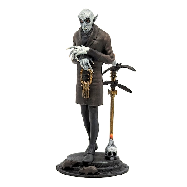 Miniatura de Nosferatu - Miniatura de película de terror - Para Halloween Village, Lemax Spooky Town, Dept. 56, juegos de mesa y rol.