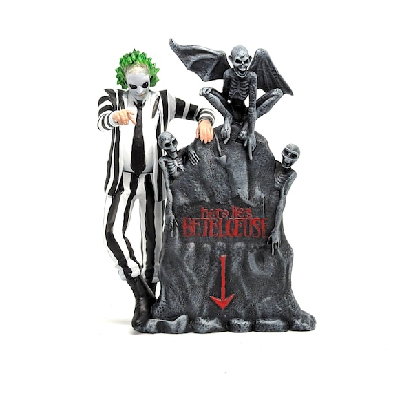 Beetlejuice - Pour Lemax Spooky Town, rayon 56, sur table, diorama