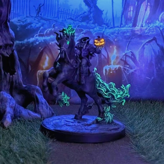 Headless Horseman - for Lemax Spooky Town, Dept. 56, Tabletop, RPG
