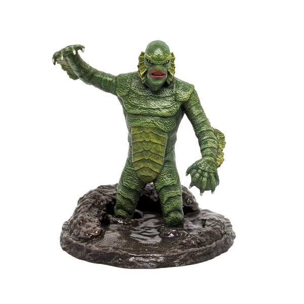 Creature from the Black Lagoon Horror Movie Miniature - For Lemax Spooky Town, Dept. 56, Tabletop, RPG