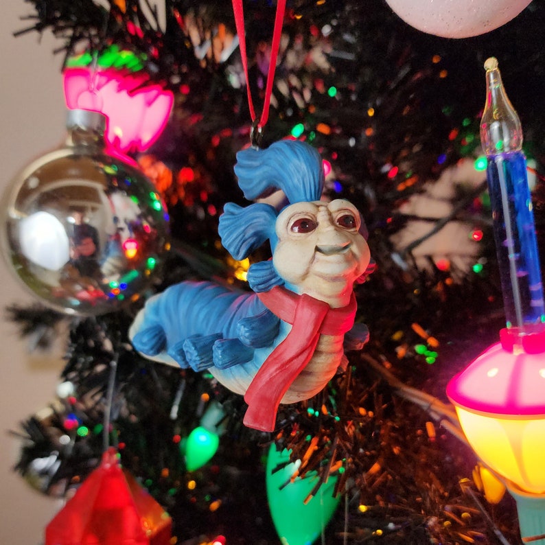 Labyrinth Wall Worm Ornament, Ello Worm, Labyrinth Movie Christmas Ornament