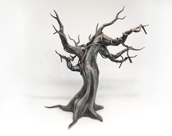 Spooky Tree - Haunted Tree - Miniature for Lemax Spooky Town, Dept. 56, Tabletop, RPG