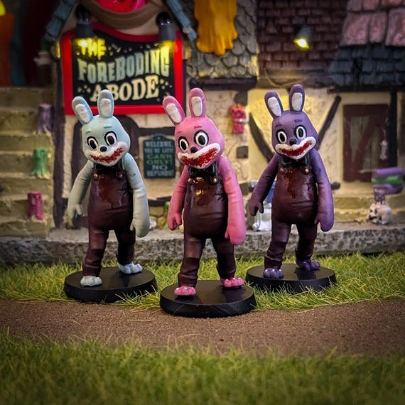 Robbie the Rabbit - for Lemax Spooky Town, Dept. 56, Tabletop