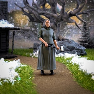 Annie Wilkes - Misery - Skräckminiatyr för Halloweenbyn, Lemax Spooky Town, Avdelning 56, Bordsspel, RPG