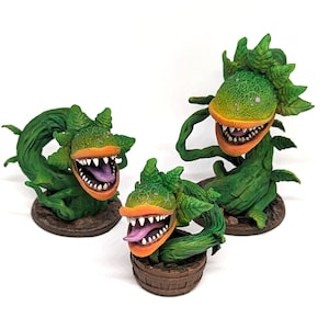 Miniature Carnivorous Plants  - For Lemax Spooky Town, Dept. 56, Tabletop, RPG