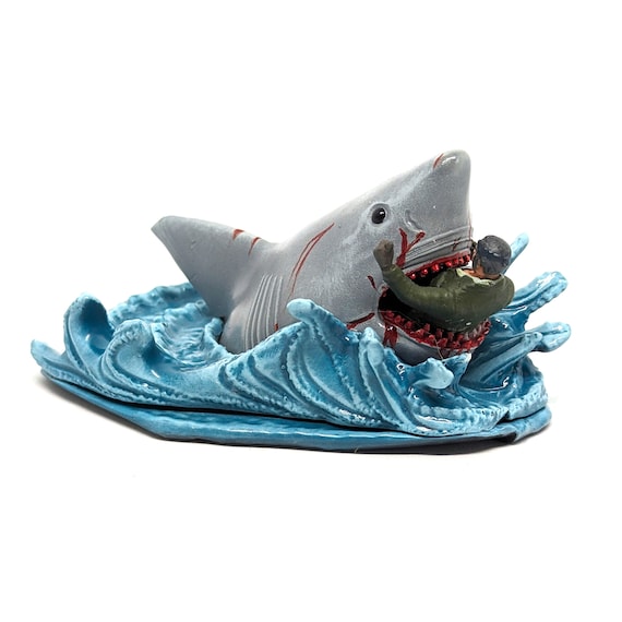 JAWS and Quint Miniature - for Halloween Village, Lemax Spooky