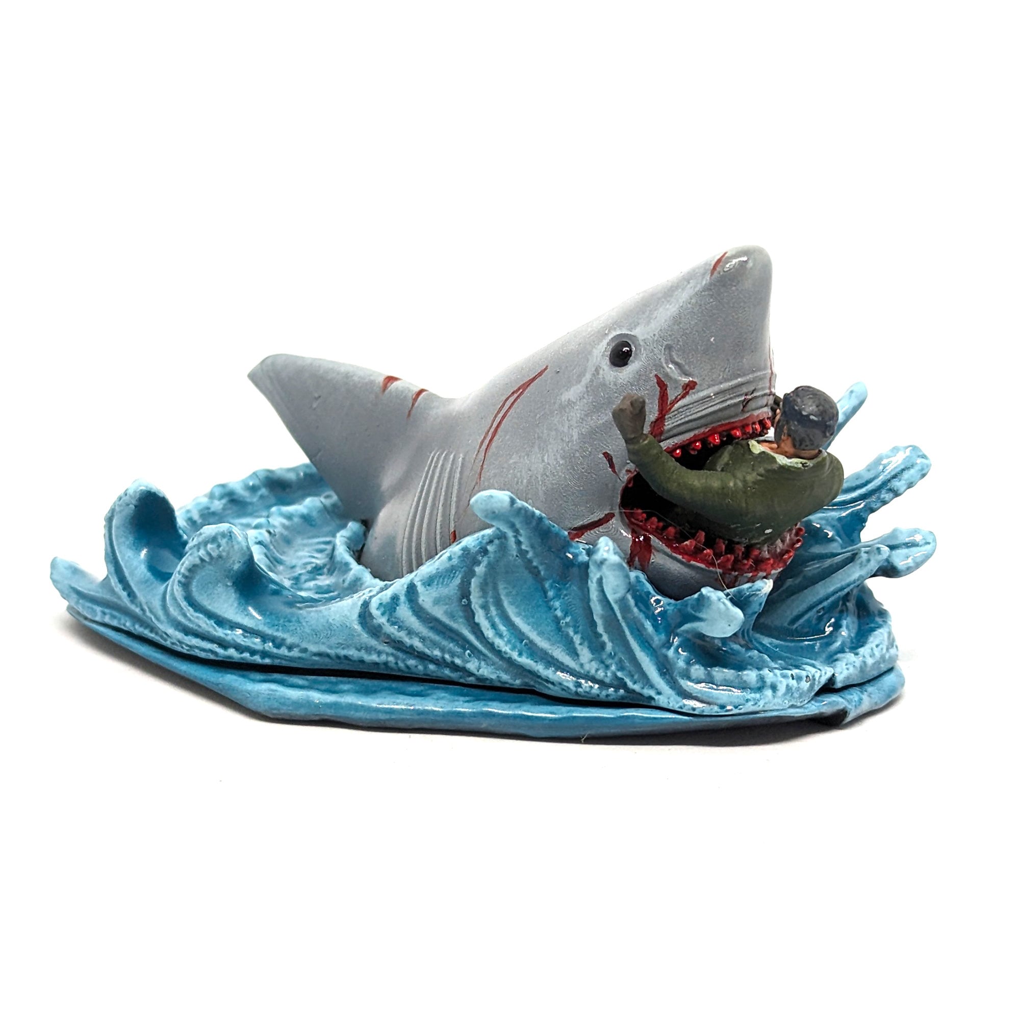 JAWS and Quint Miniature - for Halloween Village, Lemax Spooky