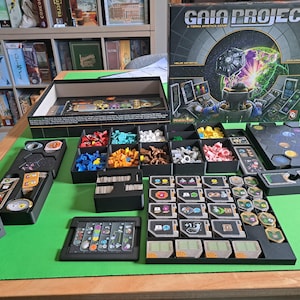 Gaia Project & Lost Fleet Board Game Insert 3D printed insert - Base game and expansion organizer storage