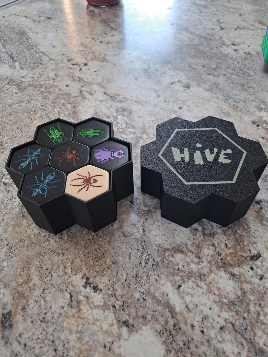 3D Printed Hive Board Game Box Deluxe Storage Upgrade Etsy