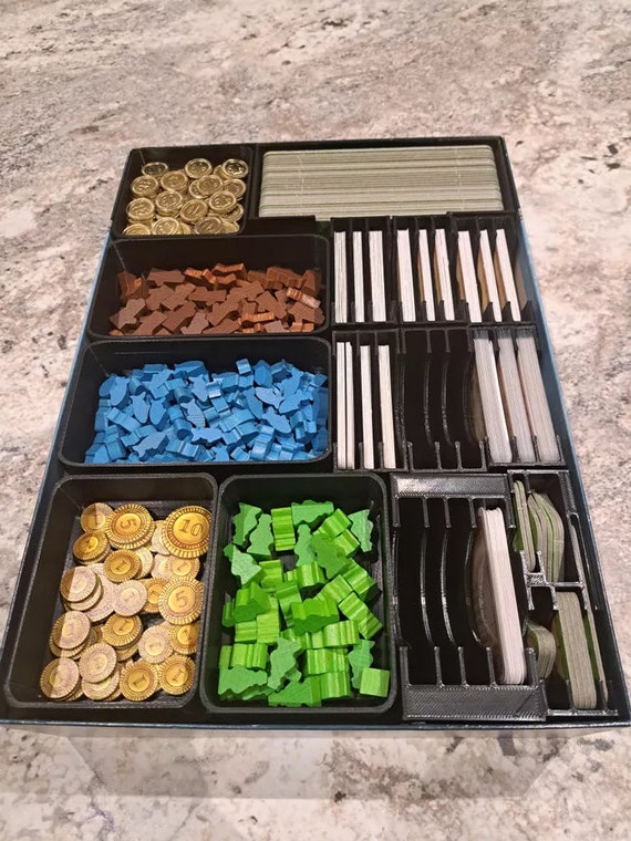 Nusfjord Board Game Insert STL Files: Big Box & Original (digital