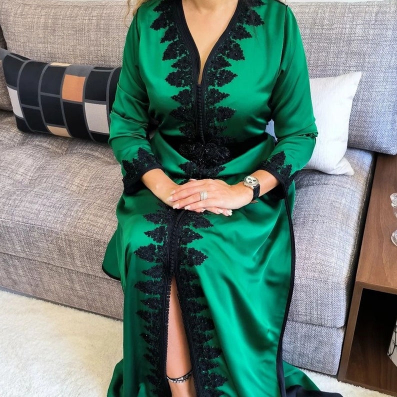 Classy Moroccan Caftan, Wedding Guest Kaftan, Arabic Dress, Moroccan ...