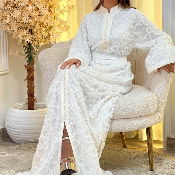 moroccan engagement dress Moroccan Handmade Elegant Pink Caftan With Matching Bel Nikah Dress, Arabic Kuftan, Engagement Dress, Gift for Her Traditional Kaftan Dress