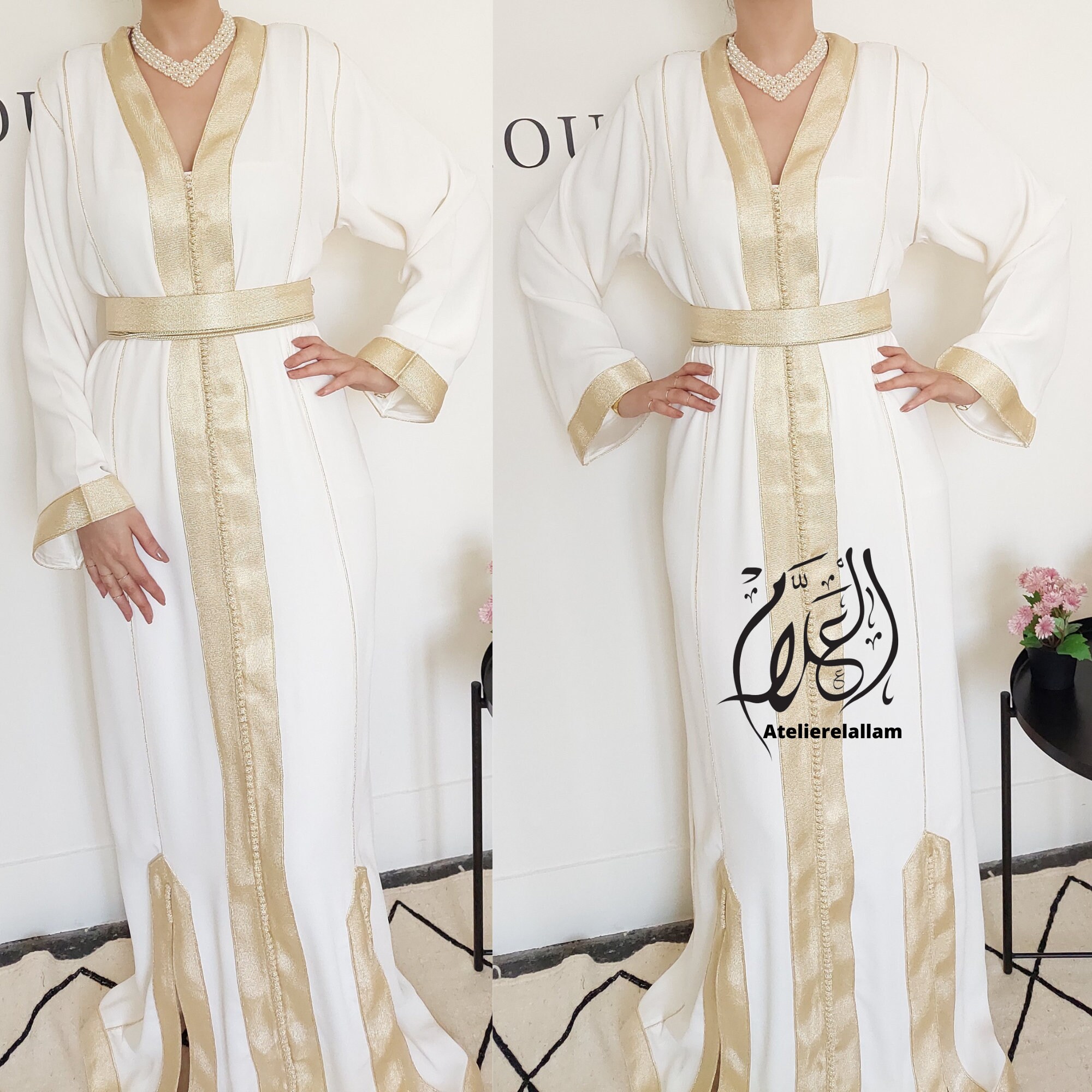 Classy Wedding Guest Kaftan, Trendy Moroccan Caftan, Moroccan Dress for ...