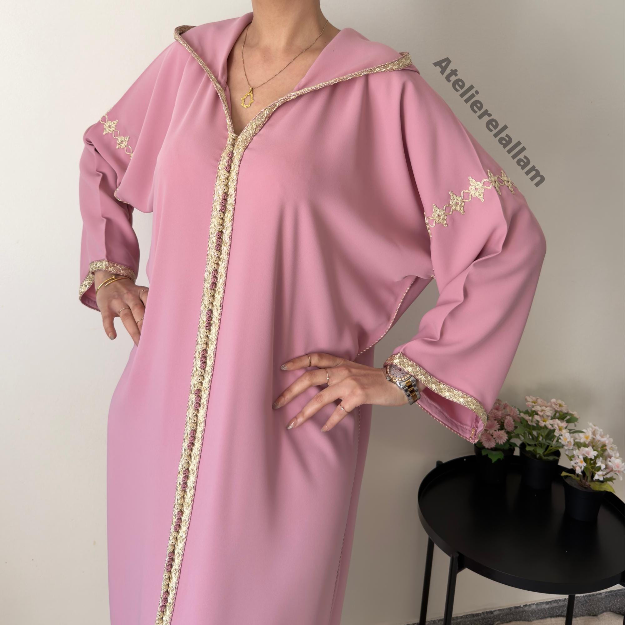Moroccan Ramadan 2026 Jellaba, Embroidered Djellaba, Eid Hooded