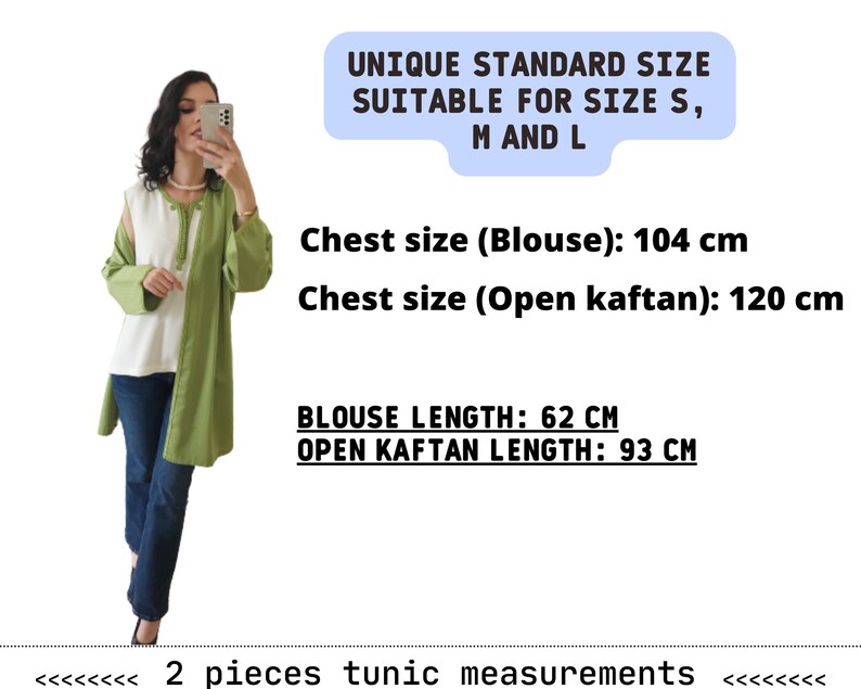Moroccan Tunic 2 Pieces Open Kaftan Boho Kaftan Jacket Moroccan Moroccan Tunic 2 Pieces Open Kaftan Boho Kaftan Jacket Moroccan