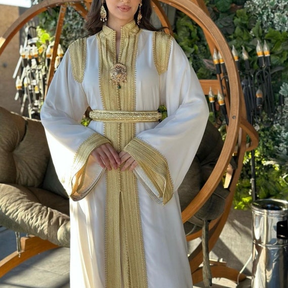Elegant Moroccan Bride Takchita Luxurious Engagement Caftan Embroidered Wedding Kaftan Nikah Arabic Dress Bridal Kuftan Khotoba Dress. Etsy Australia