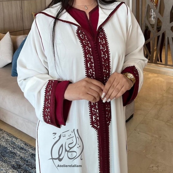 Moroccan Jellaba for Bride New Design 2024 Embroidered Djellaba 2 Pieces Bridal Summer Jalaba Nikah Dress Arabic Dress Gift for Her. Etsy