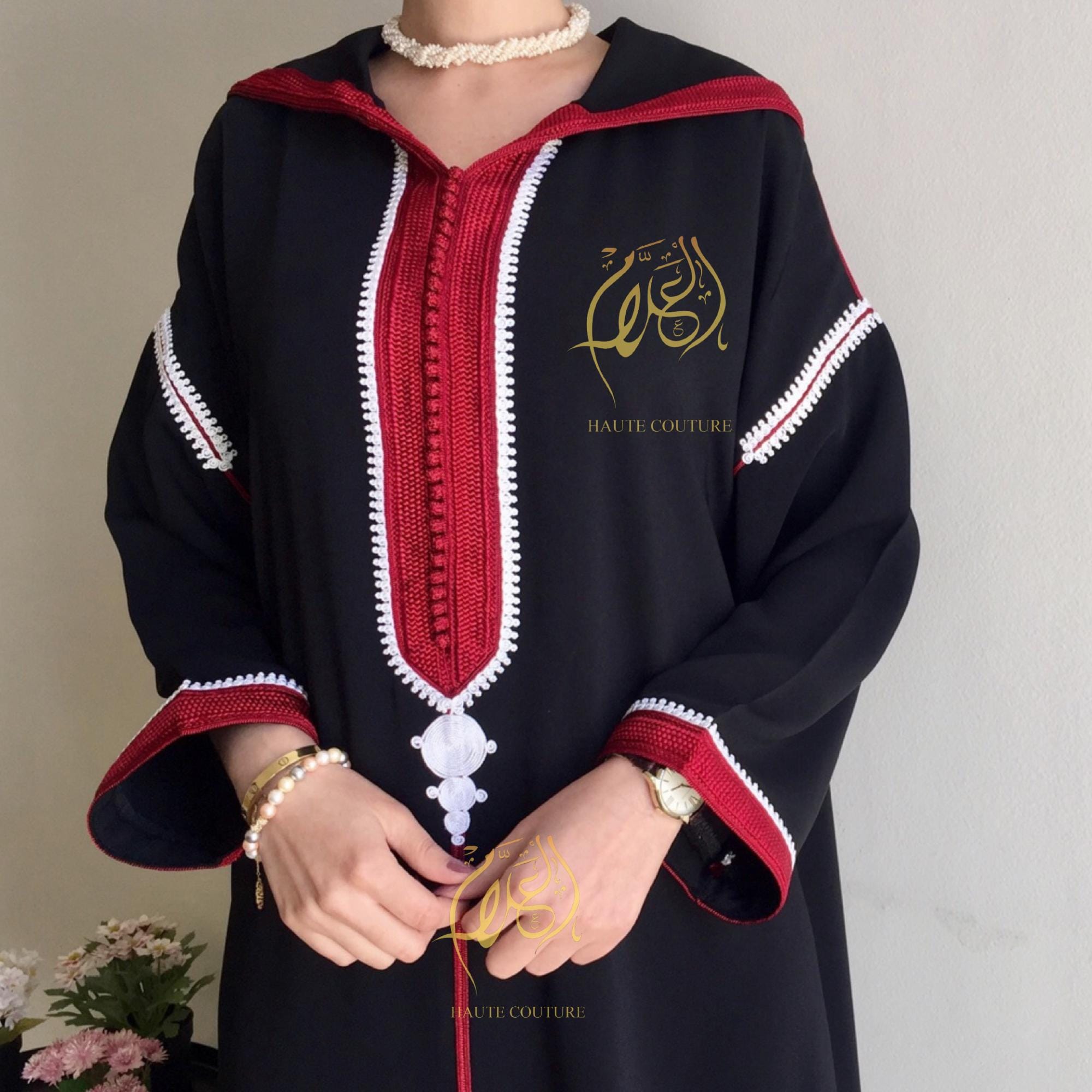 Djellaba Femme Premium - Caftan Long Élégant 1 Pièce, Style Abaya Ou Caftan Marocain Moderne