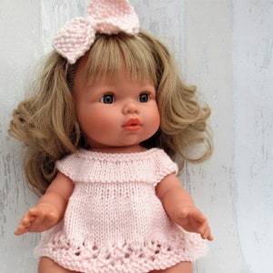 Angel Top, Panties and Headband with Bow to fit 13 inch dolls such as Minikane/Mini Coletto Paola Reina Miniland, 34cm Ready to Ship