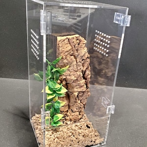 Reptile Arboreal 4.5 Gallon Front Opening Enclosure,Terrariums, Tarantula Enclosure, Geckos, Snakes, Frogs, lizards, spider, Reptile, Etc.
