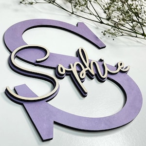 Letras de madera 3D personalizadas: decoración de pared hecha a mano para habitaciones infantiles con nombre, regalo de nacimiento y cumpleaños