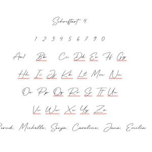 Erhältlich in dieser Schriftart für eine persönliche Note.