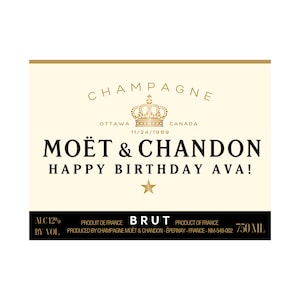 Custom Champagne Labels (Wedding, Birthday, New Home, Milestone, etc.)