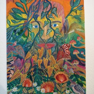 Peinture : Enveloppé dans la nature