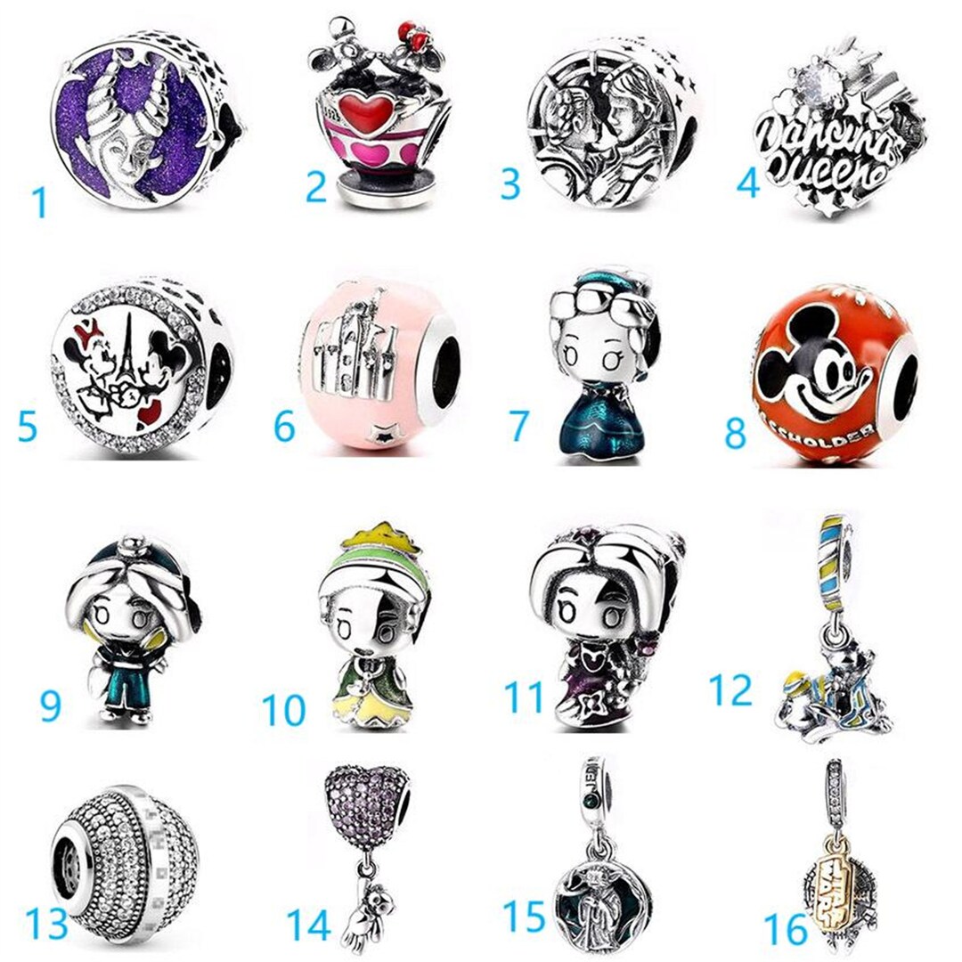 Fashion Disney&Marvel Charms S925 Silver Micky Minnie Mermaid - Etsy.de