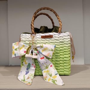 Tasche aus Stroh - Korbtasche - Boho Tasche - Sommertasche - Brautjungfern Geschenke - Strohhandtasche - Sommerhandtasche - Strandtasche - Hochzeitsgeschenk - Brautparty