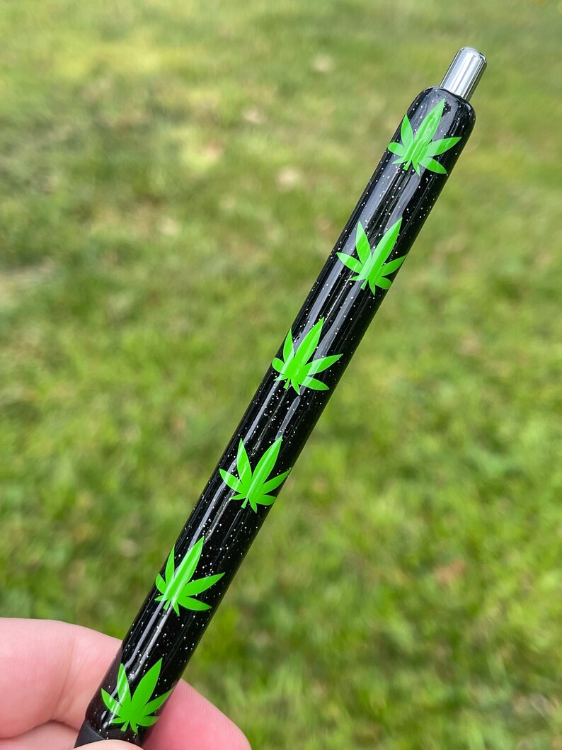 Marijuana Pot Leaf Pen Paper Mate Inkjoy Gel Pen REFILLABLE INK Etsy