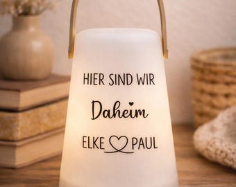 LED Outdoor Lamps with Saying - Personalized Gift for Mom, Dad, Grandma, Grandpa, Friendship
