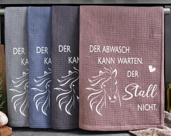 Geschirrhandtuch Pferd Pferdefreunde Stall