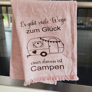 Strofinaccio da campeggio per camper, roulotte, viaggi Rosa Wohnwagen