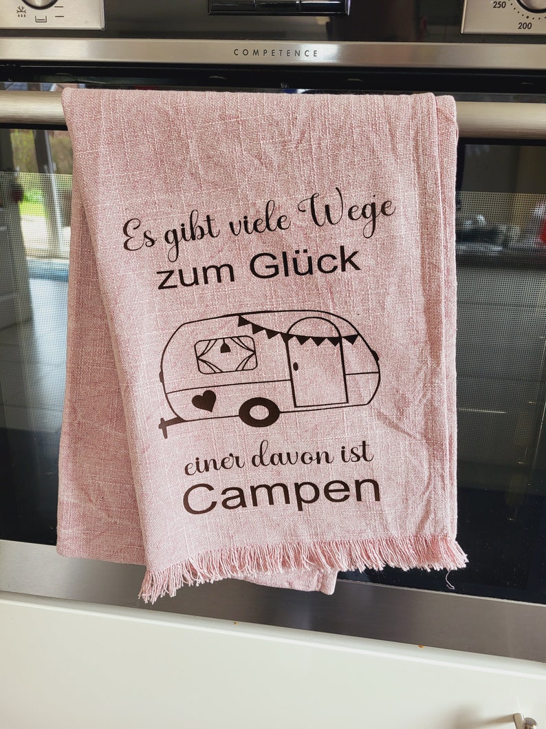 Strofinaccio da campeggio per camper, roulotte, viaggi Rosa Wohnwagen