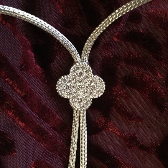 Elegant Sterling and Sparkling CZ Necklace