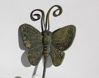 Butterfly Wall Hook Rustic Metal