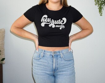 Black Bella Canvas 6681 Crop Top Model Mock Up; Bella Canvas 6681 Mockup, Nero 6681 Mock Up, Bella Canvas Crop Top Mock, 6681 Model Mockup