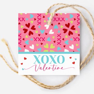 Editable Valentine Gift Tag: Heart Treat Favor (Digital Download)