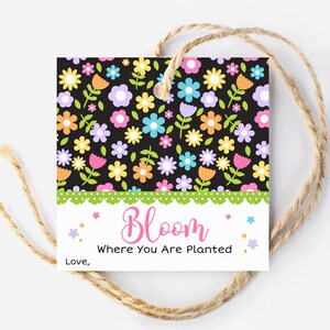 Frühlingsblumen Gunstanhänger, niedliche Geschenkanhänger, Ostern Gastgeschenkanhänger, Frühlingsparty Cookie Tag, Frühlings Leckereien Tag, Frühling Geburtstagsgeschenk Anhänger