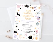 Kids Halloween Party Invitation, Trick Or Treat Invite, Halloween Sweets Party, Kids Costume Party, Sweet & Spooky Halloween Boo Bash