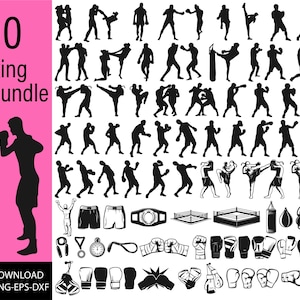 Boxing svg bundle, Boxing svg, boxing silhouette, Boxing gloves svg, Boxing Svg cut file, Boxing clipart, Boxer svg