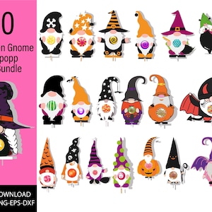 Halloween Lollipop Holder SVG, Layered Lollipop Holder Cut File, Halloween Trick or Treat DIY Candy Holder, Cut Spooky Decor Kids Treat
