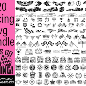 Racing SVG-Bundle, Racing-Zitat-Svg, Racing-T-Shirt-Design, Rennwagen-Svg, Flaggen-Svg, Racing-SVG, Racing-Flagge-Svg-Bundle, Rennflagge-Cricut