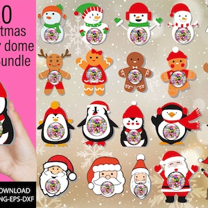 Weihnachten Candy Dome SVG Bundle, Candy Ornaments SVG, Schokoladenhalter SVG, Candy Dome SVG, Candy Ornaments SVG, Weihnachts-Süßigkeitenhalter