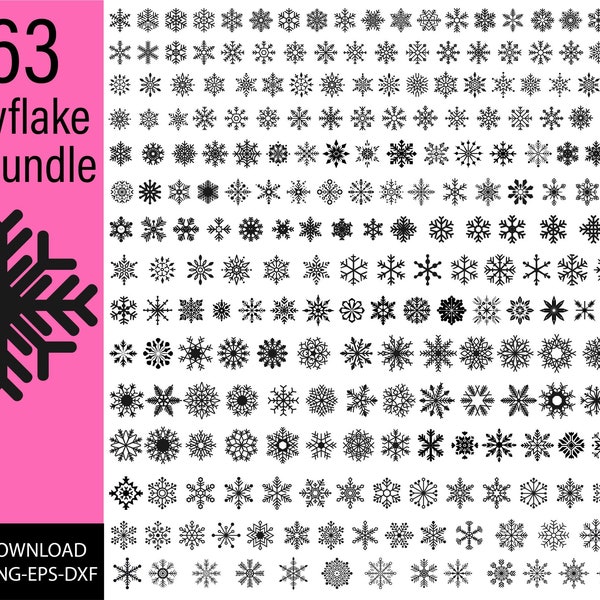 260 Snowflake svg, Snow svg, Winter svg, Blizzard svg, Christmas svg, Snowman svg, Holiday svg, Cut File for Cricut, Silhouette