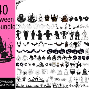 Halloween SVG Bundle, Halloween Character SVG Pack, Halloween Svg Files for Cricut, Halloween Svg Cut Files, Halloween Clipart , pumpkin