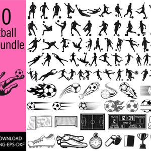 SOCCER Svg Bundle, SOCCER Svg Cut Files Cricut, Soccer Mom Svg Bundle, Football Clipart, Football Svg Bundle, Soccer Shirt Svg, Sports svg