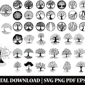 Tree of Life SVG Bundle - Tree of Life Clipart - Tree of Life SVG Cut Files for Cricut - Family Tree Svg - Celtic Tree of Life Svg