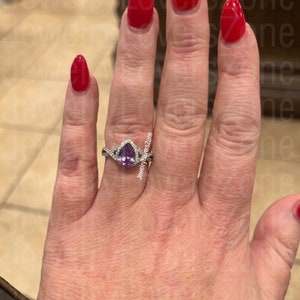 Alexandrite Vintage Ring, Silver Vermeil, Engagement Ring, Promise Ring, June Birthstone ring, Anniversary Gift for Her, promise ring